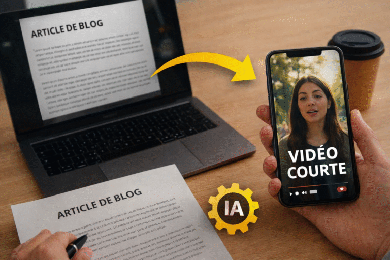 Transformez vos articles de blog en courtes vidéos grâce à l'IA